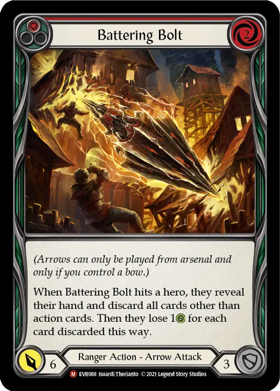 Battering Bolt card image, pitch 1