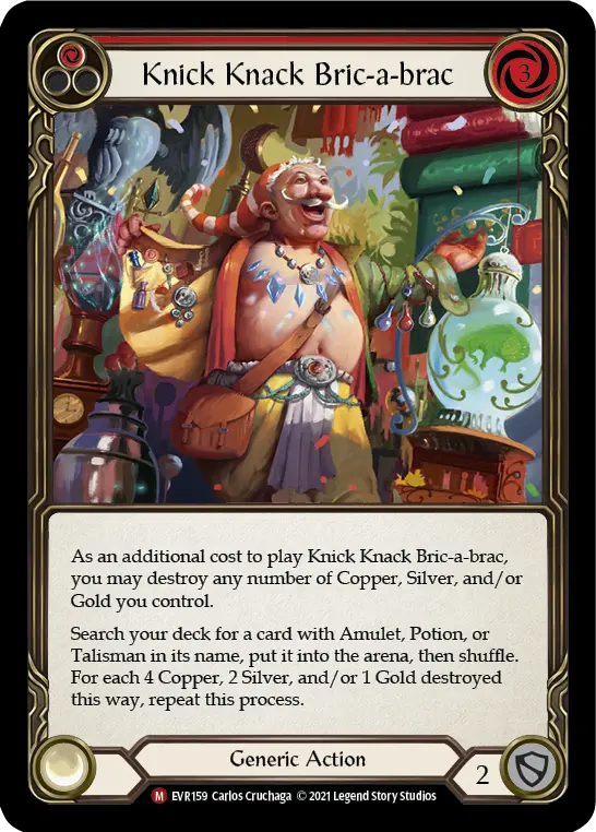 Knick Knack Bric-a-brac card image, pitch 1
