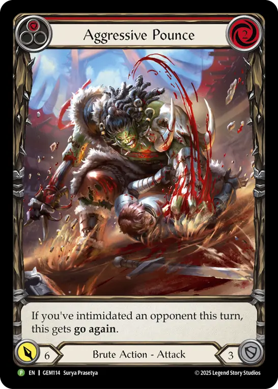 Aggressive Pounce card image, pitch 1