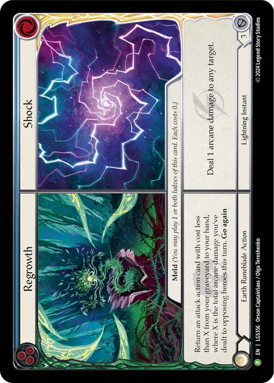Regrowth // Shock card image, pitch 3
