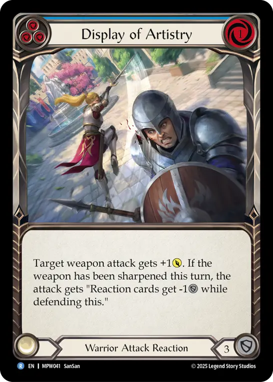 Display of Artistry card image, pitch 3