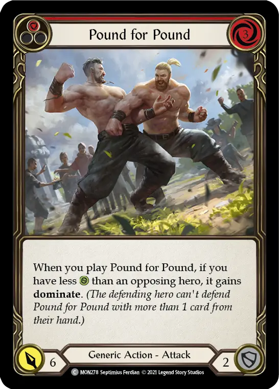 Pound for Pound card image, pitch 1