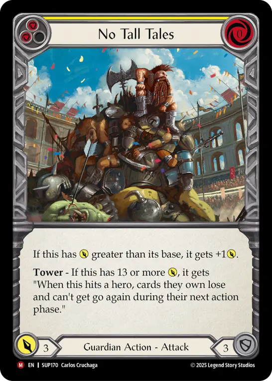 No Tall Tales card image, pitch 2