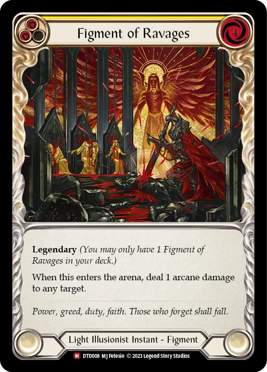 Figment of Ravages card image, pitch 2