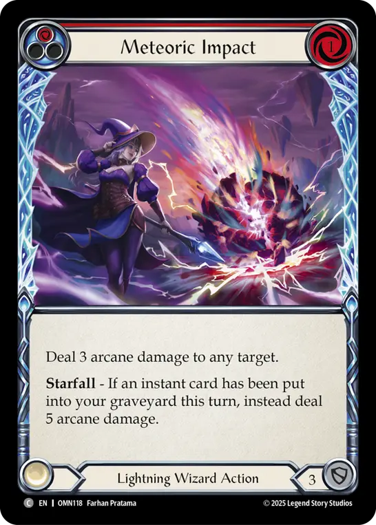 Meteoric Impact card image, pitch 1