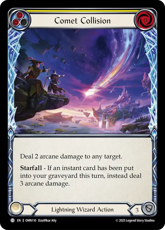 Comet Collision card image, pitch 2