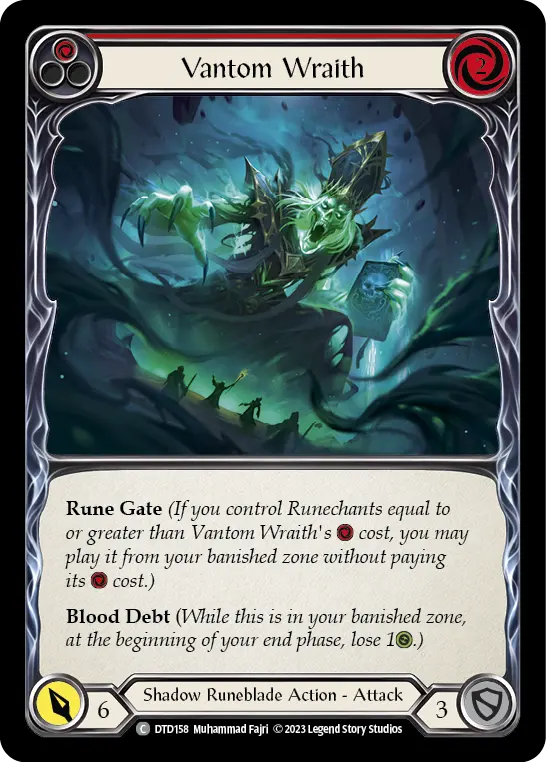 Vantom Wraith card image, pitch 1