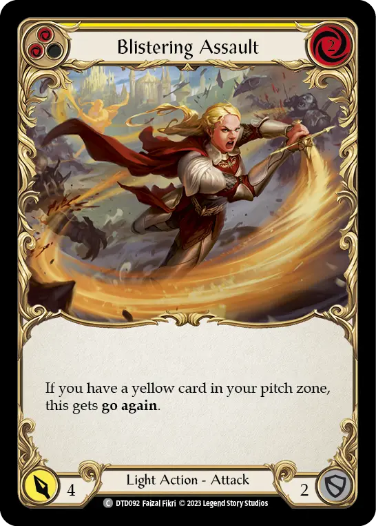 Blistering Assault card image, pitch 2