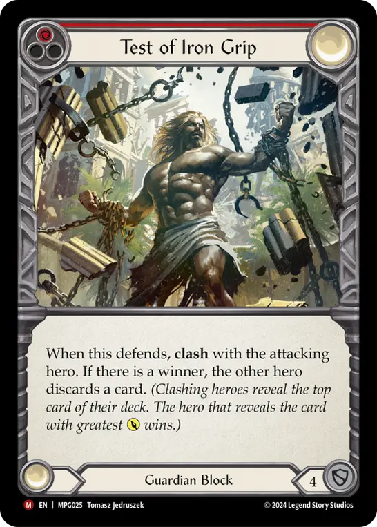 Test of Iron Grip card image, pitch 1