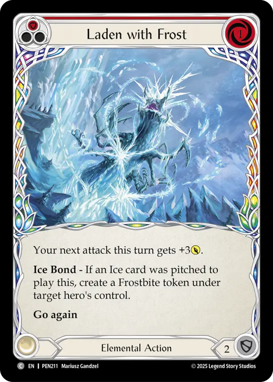 Laden with Frost card image, pitch 1
