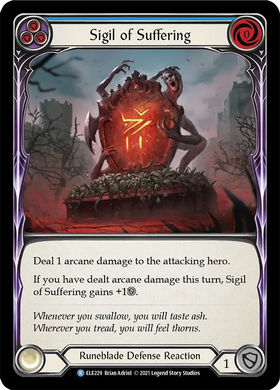 Sigil of Suffering card image, pitch 3