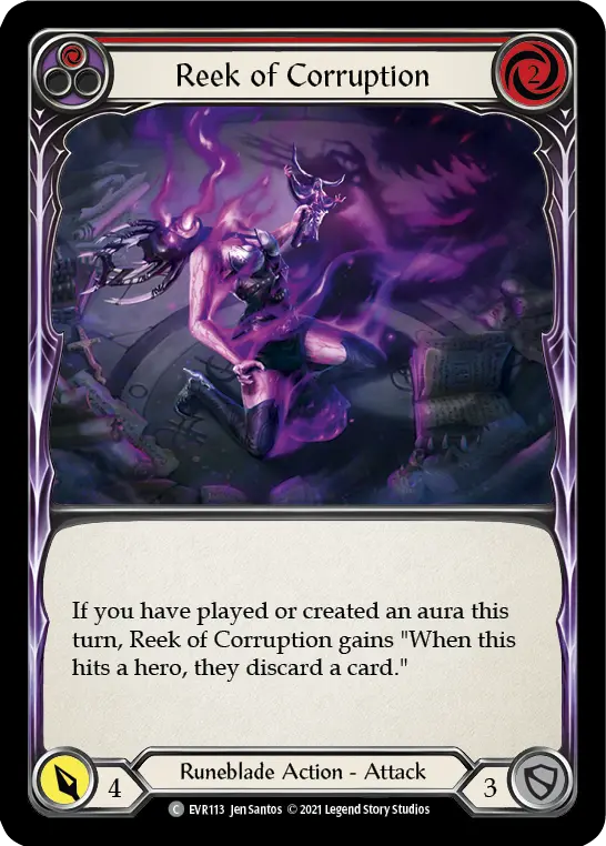 Reek of Corruption card image, pitch 1