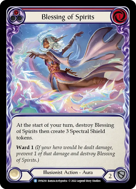 Blessing of Spirits card image, pitch 1