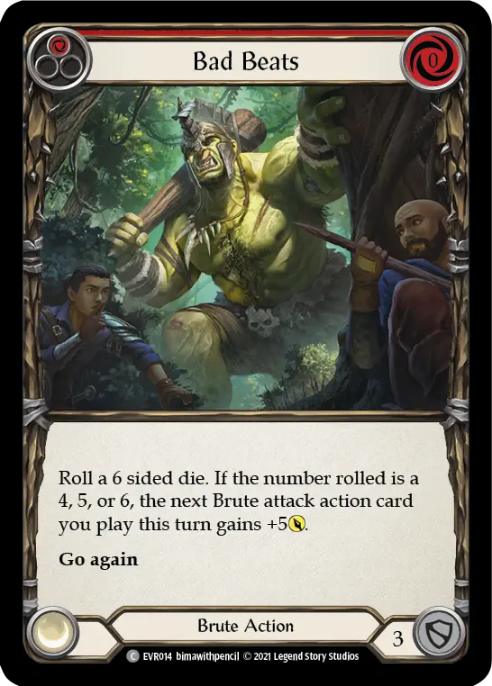 Bad Beats card image, pitch 1