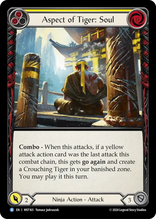 Aspect of Tiger: Soul card image, pitch 2