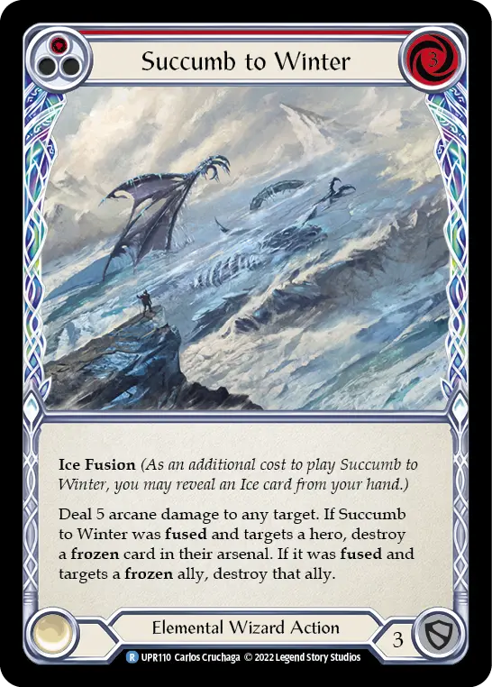 Succumb to Winter card image, pitch 1