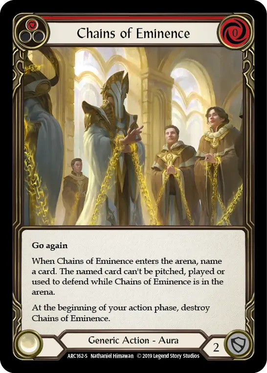 Chains of Eminence card image, pitch 1