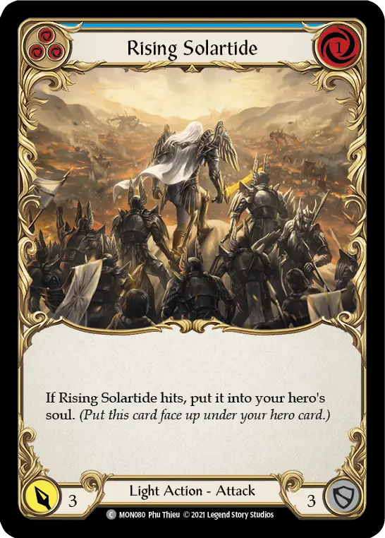 Rising Solartide card image, pitch 3