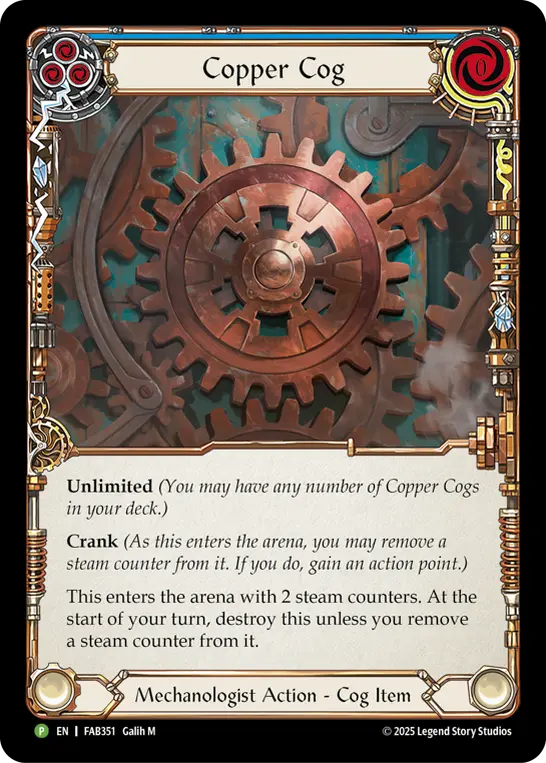 Copper Cog card image, pitch 3