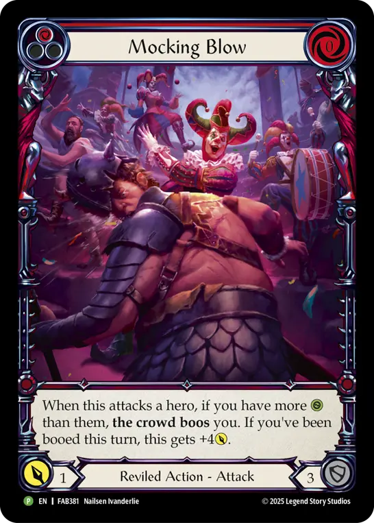 Mocking Blow card image, pitch 1