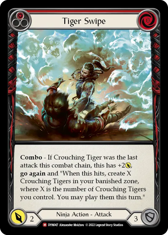 Tiger Swipe card image, pitch 1