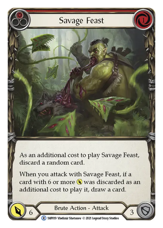 Savage Feast card image, pitch 1