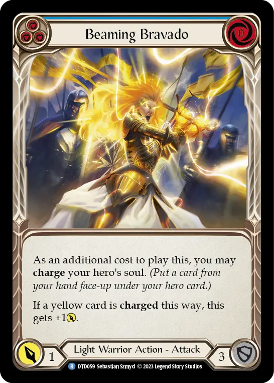 Beaming Bravado card image, pitch 3