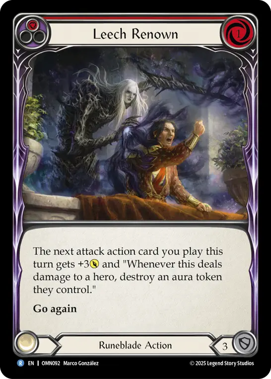Leech Renown card image, pitch 1