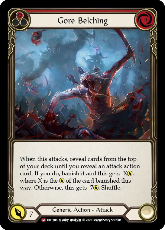 Gore Belching card image, pitch 1