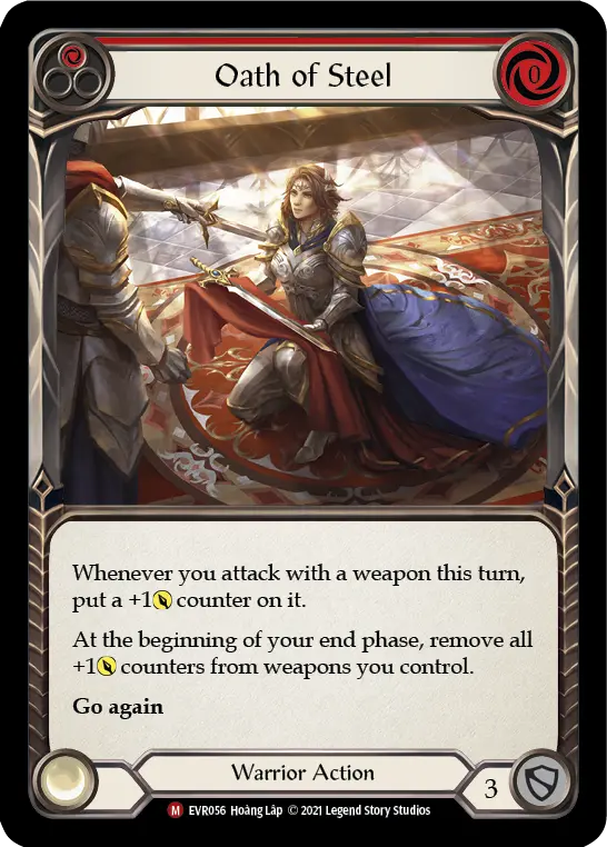 Oath of Steel card image, pitch 1