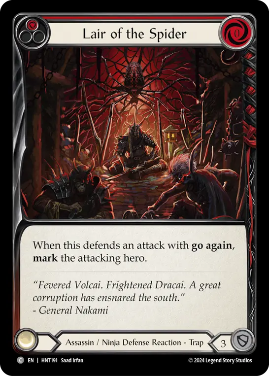 Lair of the Spider card image, pitch 1