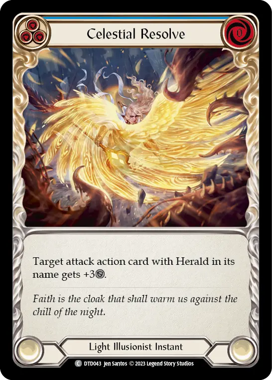 Celestial Resolve card image, pitch 3