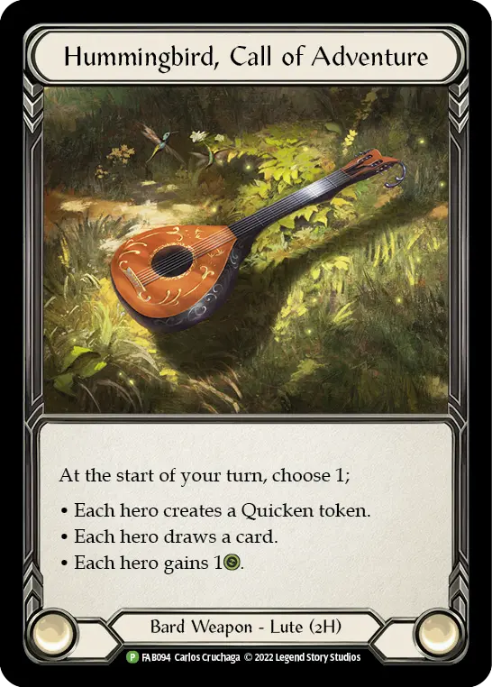 Hummingbird, Call of Adventure card image