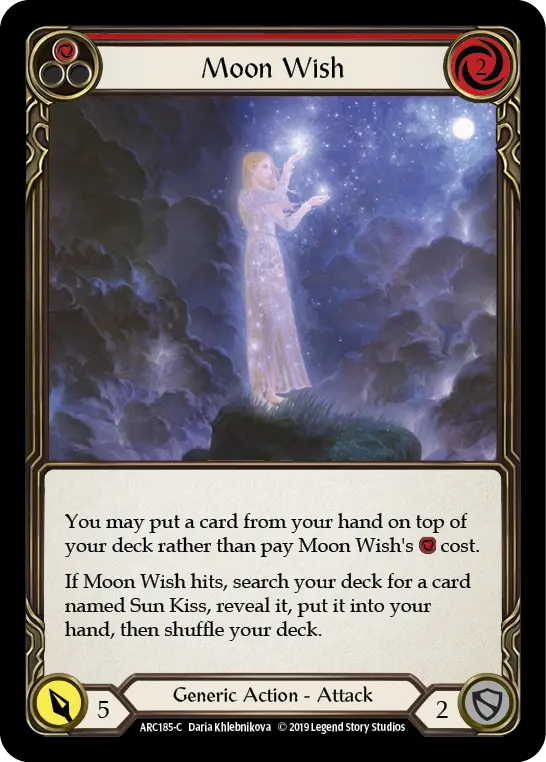Moon Wish card image, pitch 1