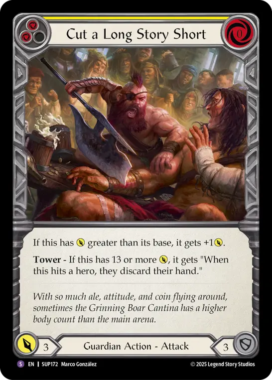 Cut a Long Story Short card image, pitch 2