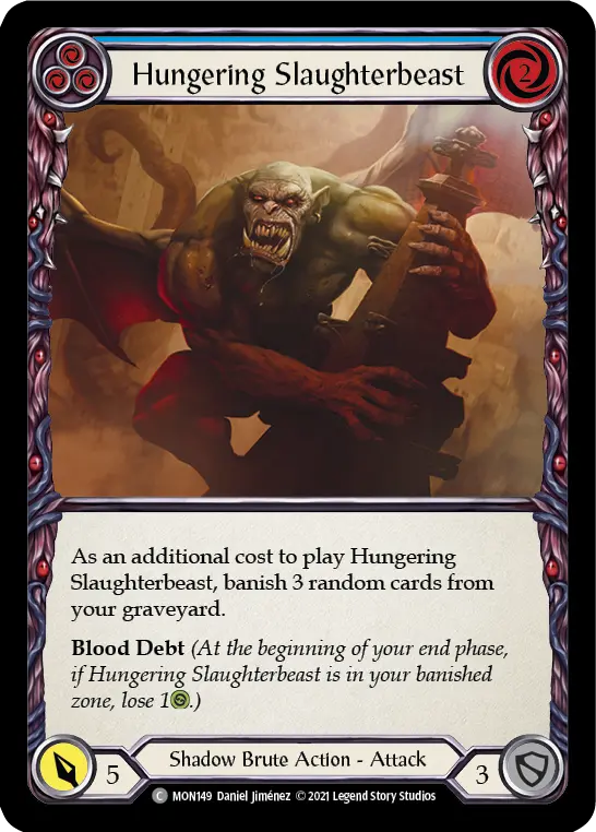 Hungering Slaughterbeast card image, pitch 3