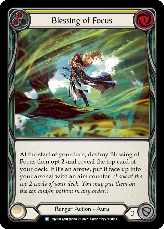 Blessing of Focus card image, pitch 2