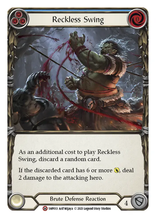Reckless Swing card image, pitch 3