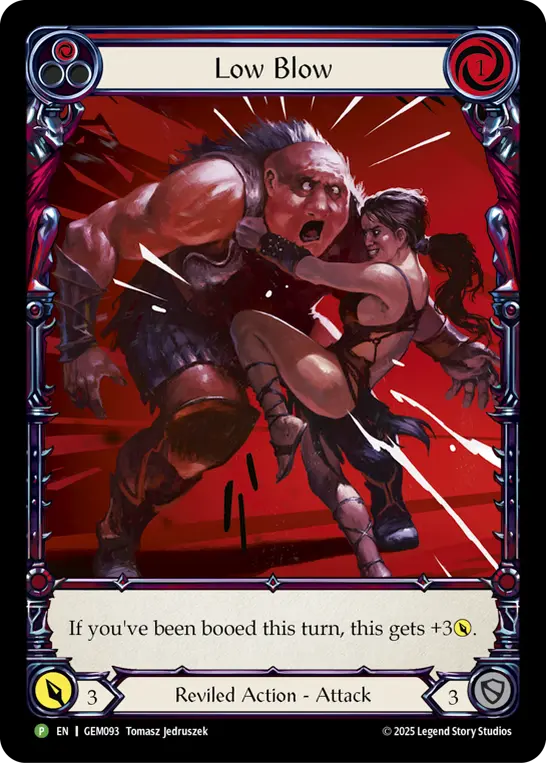 Low Blow card image, pitch 1