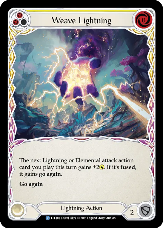 Weave Lightning card image, pitch 2