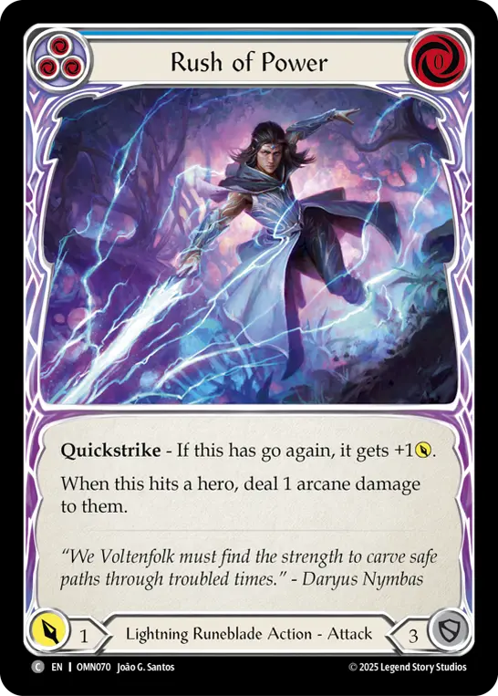 Rush of Power card image, pitch 3