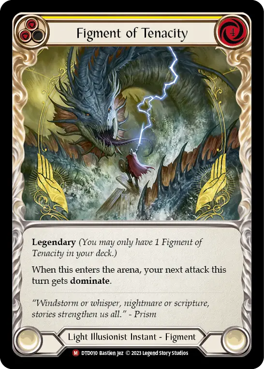 Figment of Tenacity card image, pitch 2