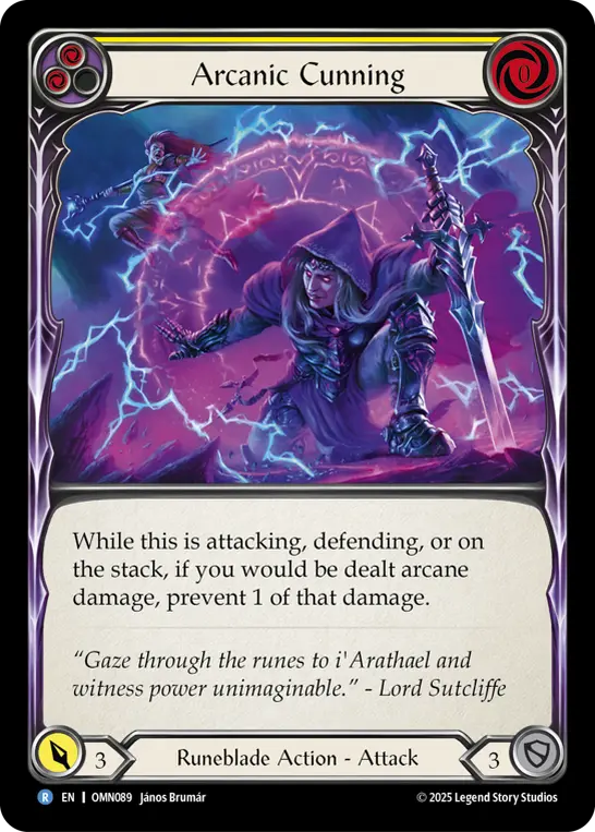 Arcanic Cunning card image, pitch 2