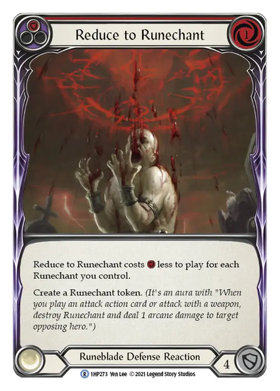 Reduce to Runechant card image, pitch 1