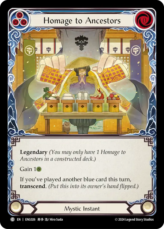 Homage to Ancestors card image, pitch 3