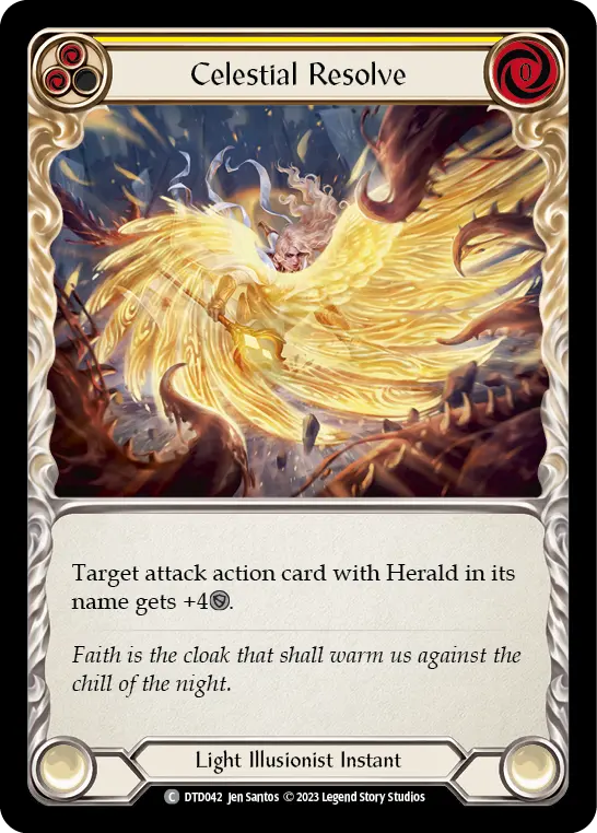 Celestial Resolve card image, pitch 2