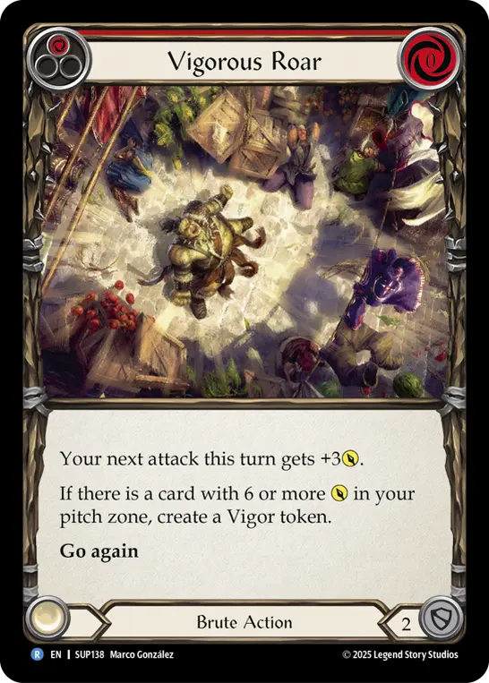 Vigorous Roar card image, pitch 1