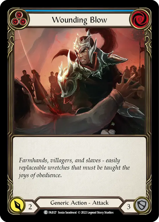 Wounding Blow card image, pitch 3