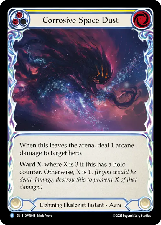 Corrosive Space Dust card image, pitch 2