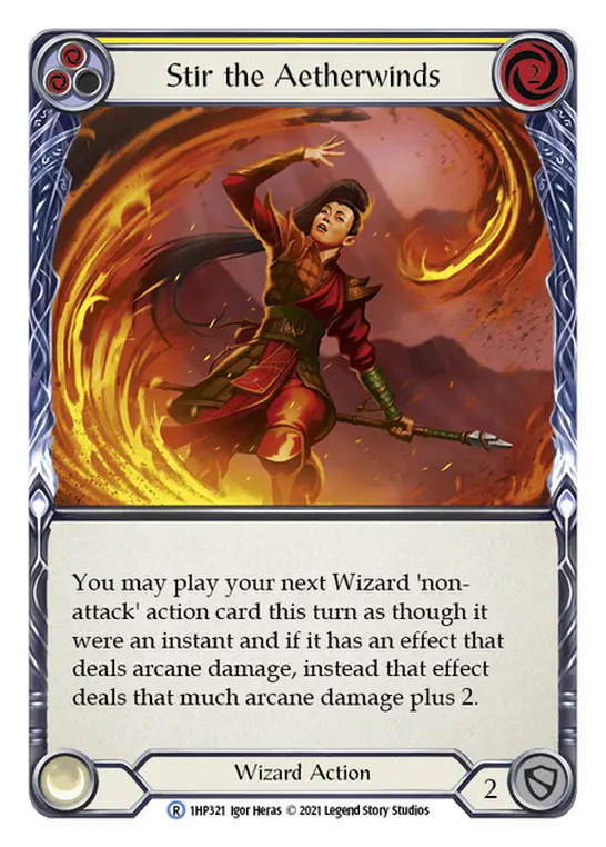 Stir the Aetherwinds card image, pitch 2